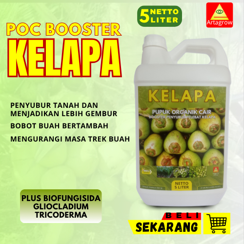 5 Liter - Pupuk Kelapa Agar Cepat Besar Berbuah Lebat Anti Rontok  Pupuk Kelapa Dalam Hibrida Kopyor
