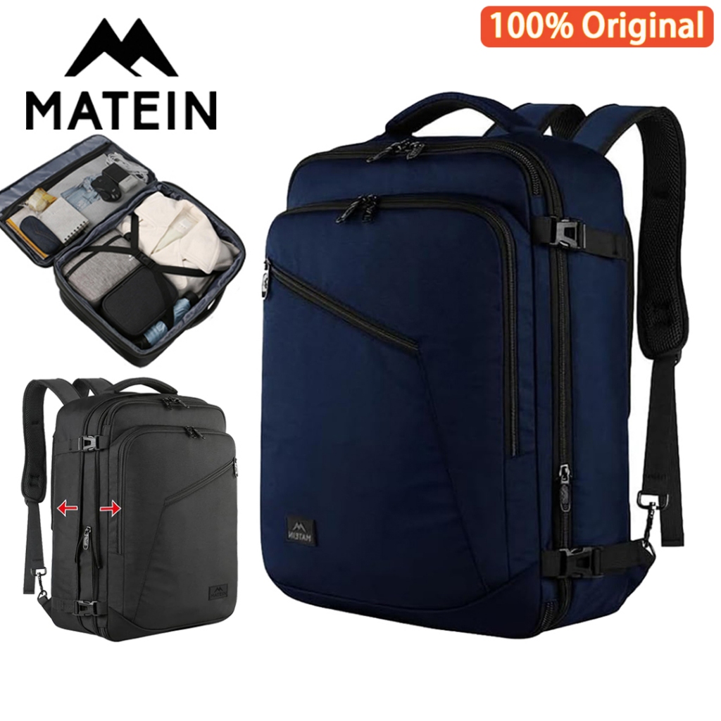 Matein Tas Ransel Traveling Pakaian Backpack Pria Waterproof Besar Tas Kabin Baju Buat Mudik
