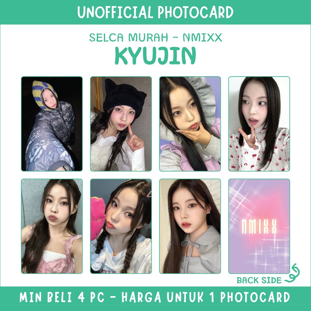 MIN. ORDER 4PC - UNOFFICIAL PHOTOCARD NMIXX - KYUJIN