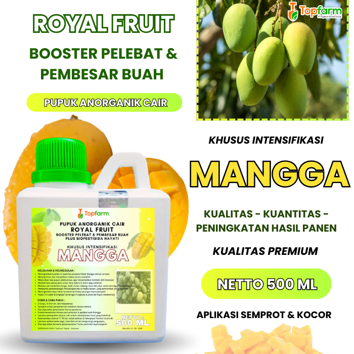 Pupuk Buah mangga Cepat Berbuah/ Pupuk Pelebat Buah Mangga/ Pupuk Booster Mangga Super lebat/ Pupuk 