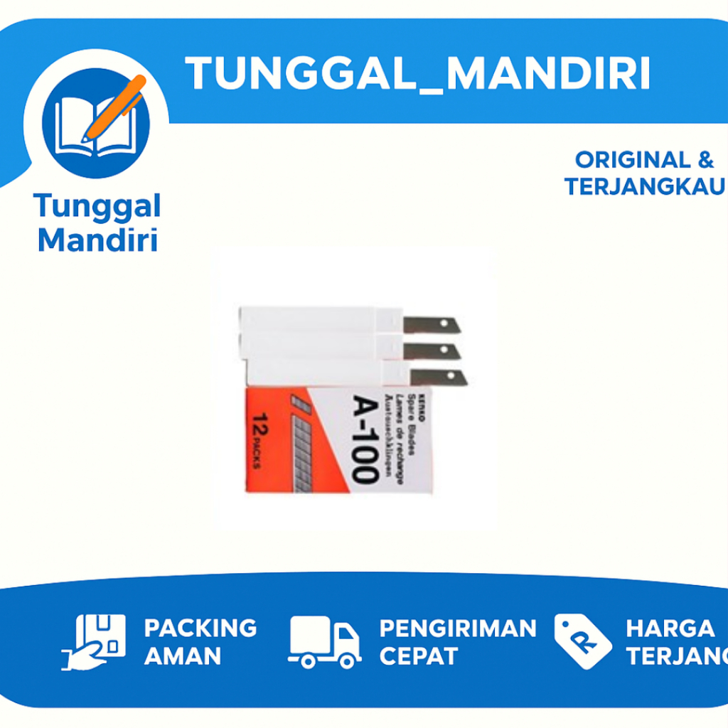 Isi cuter kenko A-100/kecil untuk cutter A-300 tajam dan bagus