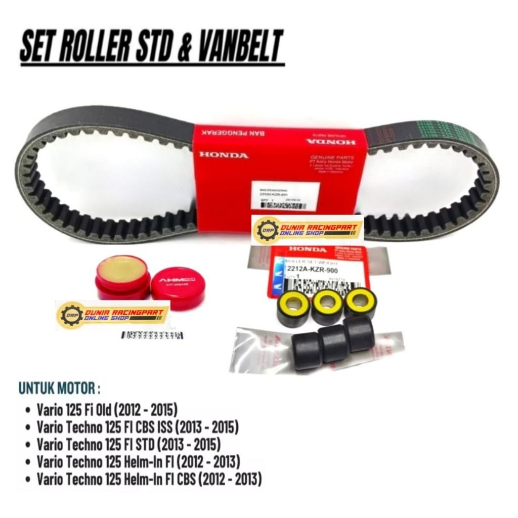 Vanbelt Roller Gemuk Vario 125 Old Vario 125 Fi Vario Techno 125 2012-2013-2014 KZR