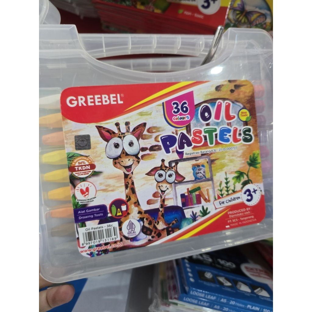 

CRAYON OIL PASTEL GREEBEL 36 COLOURS CRAYON GREEBEL 36 WARNA