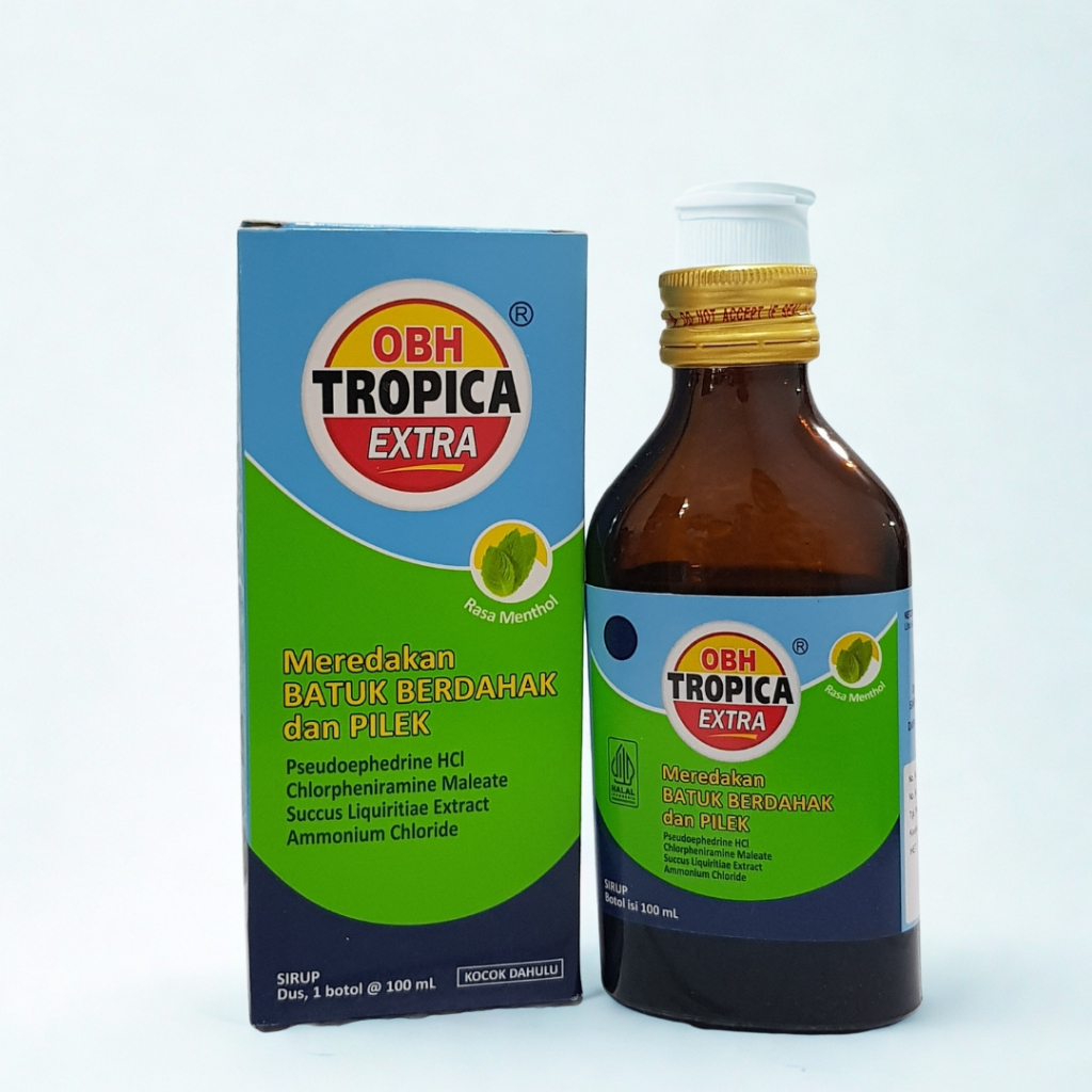 OBH TROPICA EXTRA RASA MENTHOL 100ML - MEREDAKAN BATUK BERDAHAK dan PILEK
