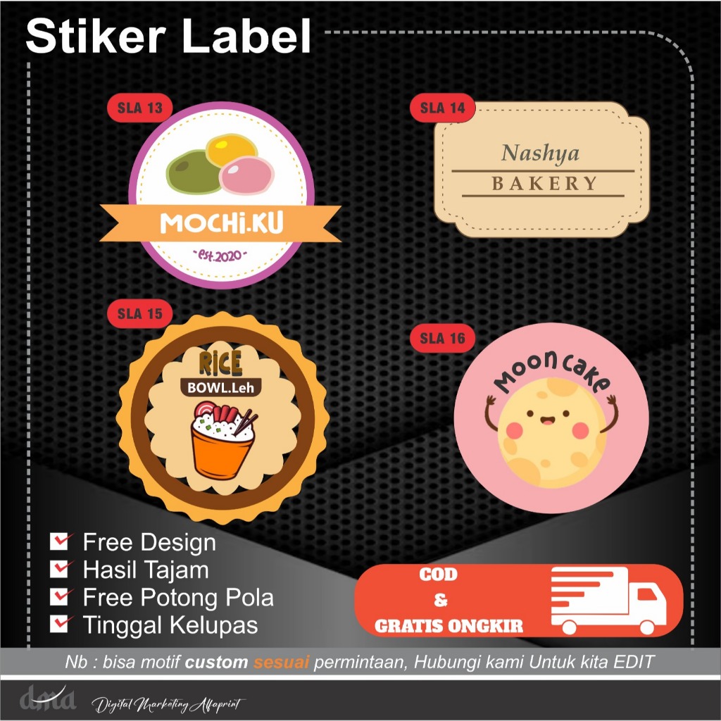 

Stiker Label Laser A3+ Kraft / Stiker Kemasan Makanan / Stiker Produk ( + Desain)