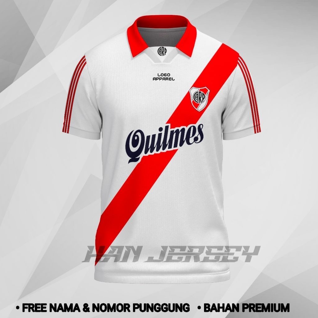 Jersey Bola River Plate 1999 Full Printing