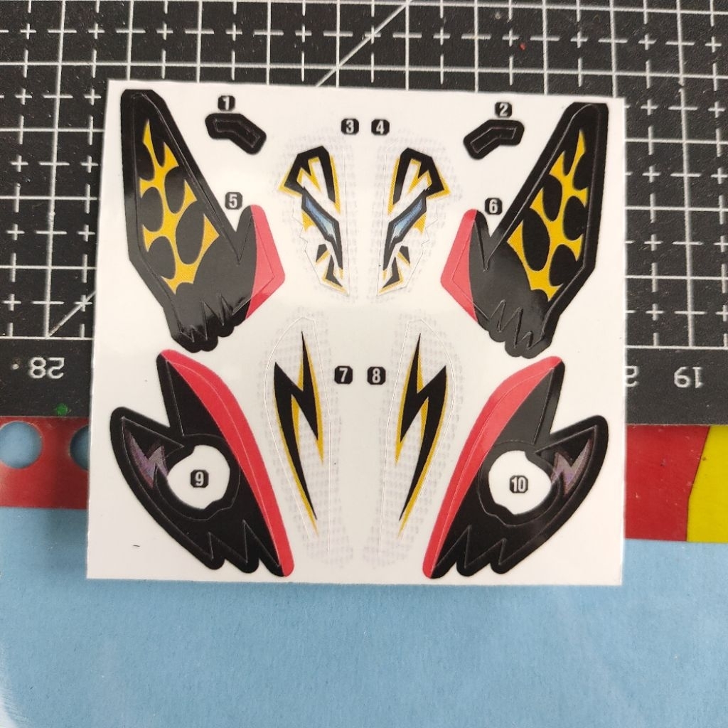 cutting sticker for crossfight bdaman raydra