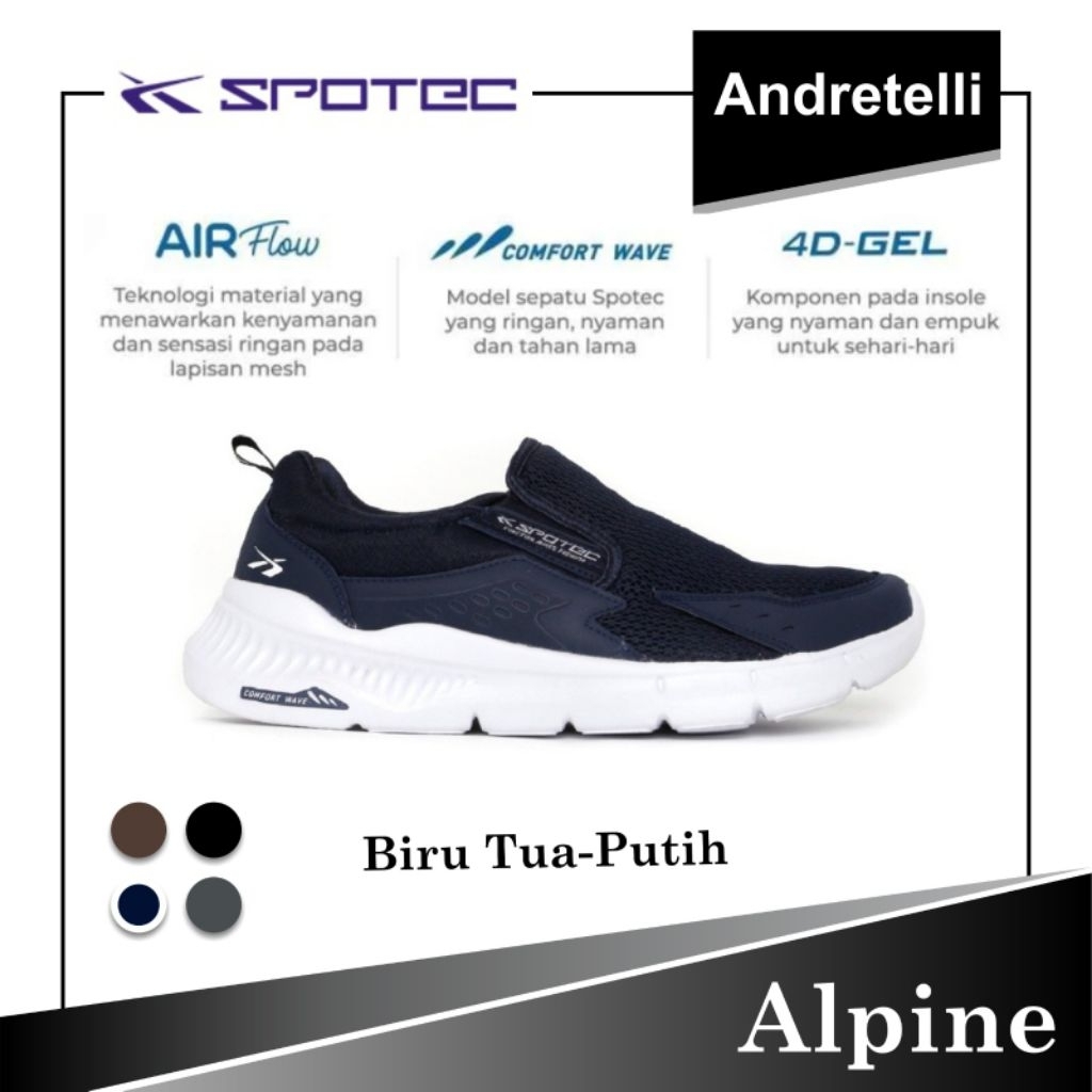 SPOTEC ALPINE Sepatu Walking BIRU TUA / PUTIH