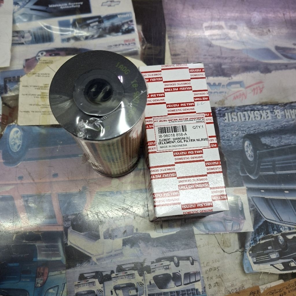 FILTER OLI / OLI FILTER / SARINGAN OLI MESIN ISUZU NLR85 EOURO 4 ORIGINAL