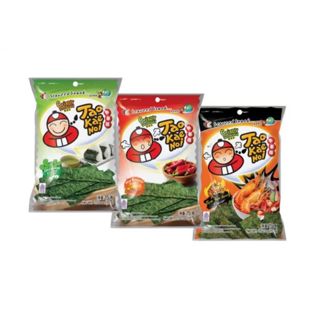 

Tao Kae Noi 15gram-Nori-Rumput Laut Kering Panggang All Variant