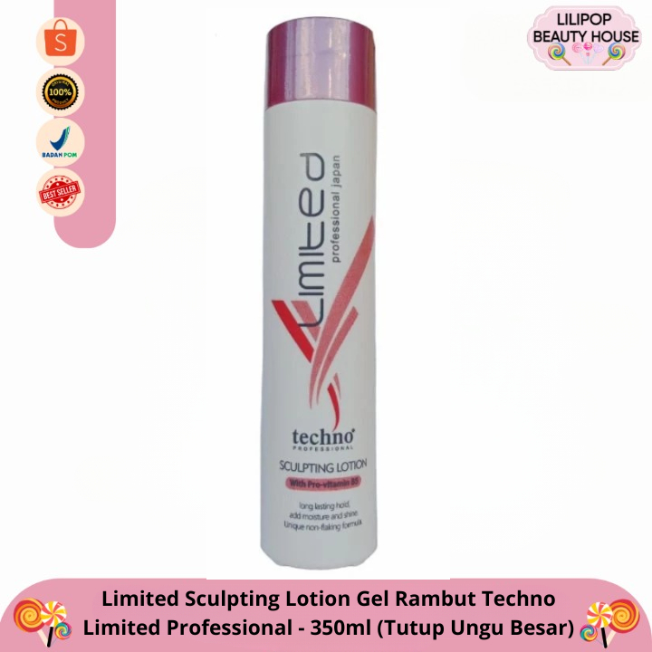Limited Sculpting Lotion Gel Rambut Techno Limited Professional - 350ml (Tutup Ungu Besar)