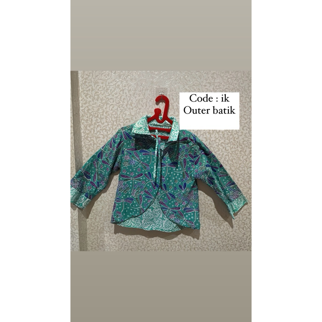 BAJU BATIK OUTER HIJAU WANITA