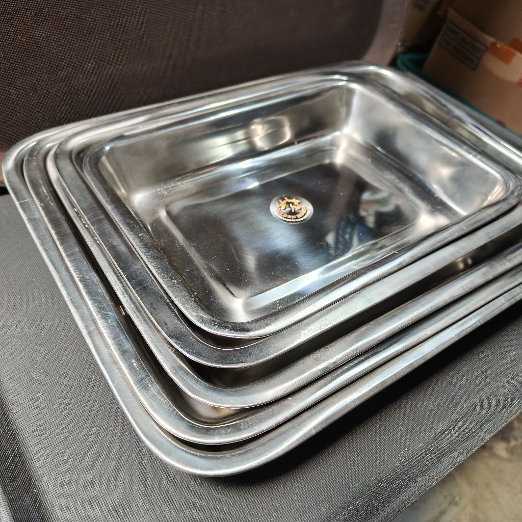 Baking Tray Stainless Steel FOOD GRADE Golden Horse Nampan Baki Serbaguna HIGH QUALITY