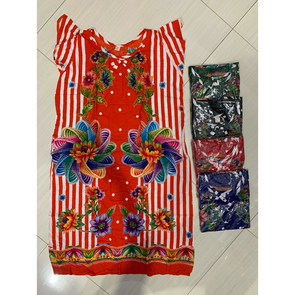 GAJAH PUTIH Daster Rayon Kerah Oval Pita Viral LD 120