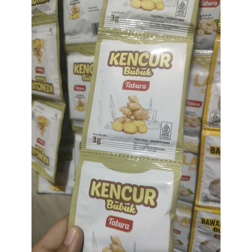 

Kencur Bubuk Tabura 1 Renceng 12pcs