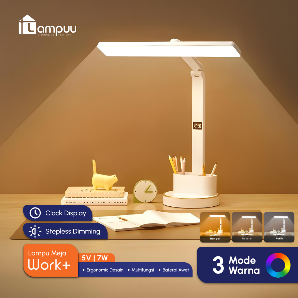 Lampu Belajar  LED Lampu Belajar Portable  Lampu Meja Lampu Tidur Lampu Kamar Aesthetic Anak