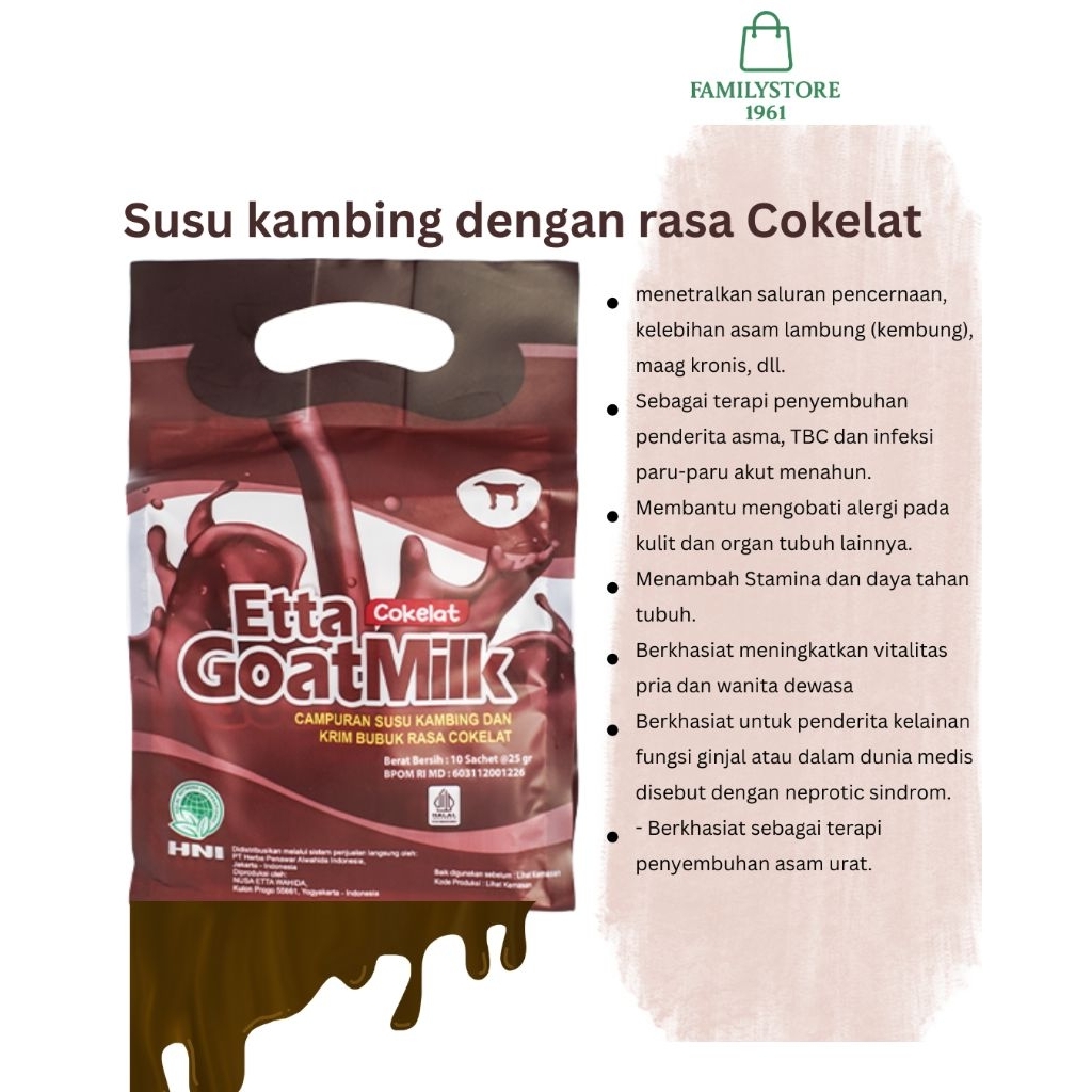 

HNI ETTA GOAT MILK COKELAT