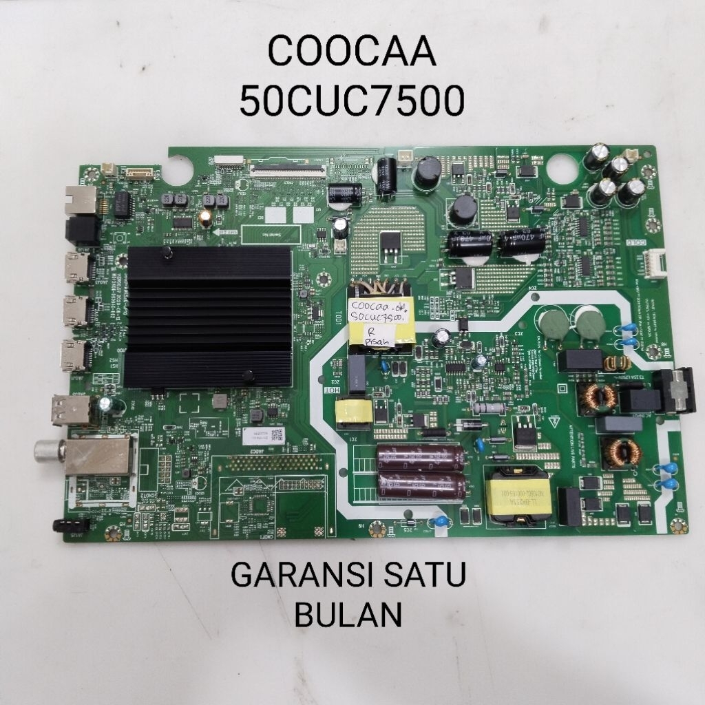 MB TV LED COOCAA 50CUC7500 MAINBOARD TV / MODUL TV / MESIN TV / MOBO / MOTHERBOARD