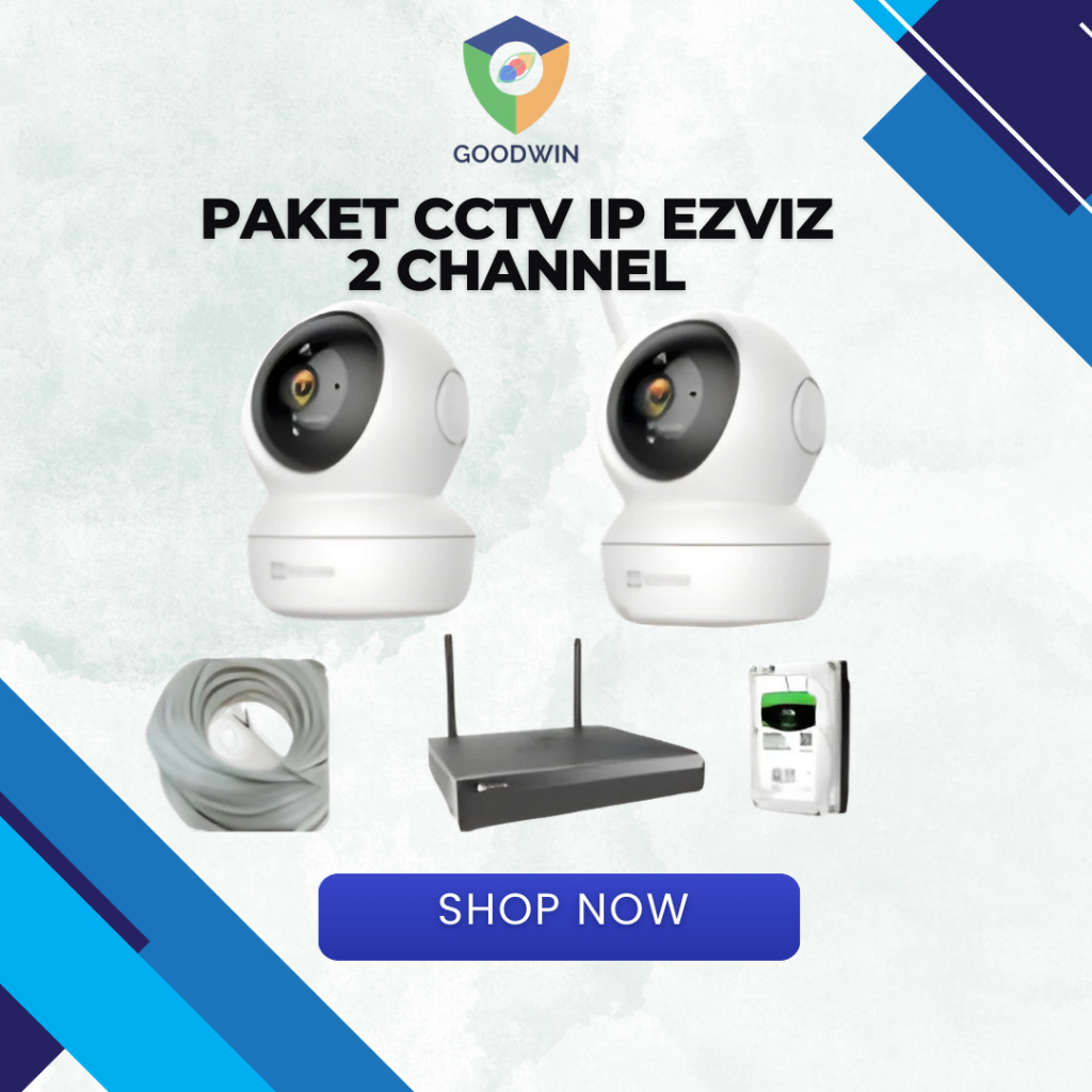 PAKET CCTV IP EZVIZ Indoor 2 Kamera C6N