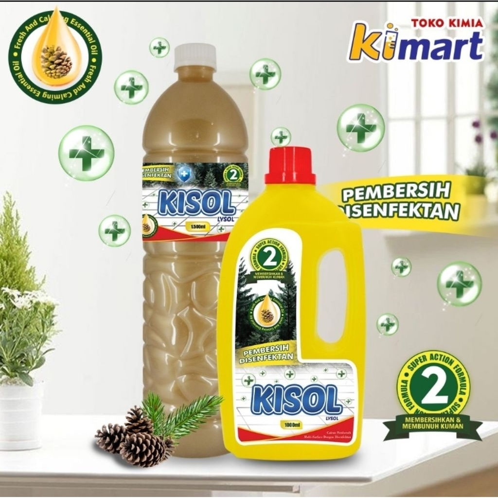 KISOL karbol lisol pembersih lantai disinfektan Antibakteri Anti virus Extra bubble wrap