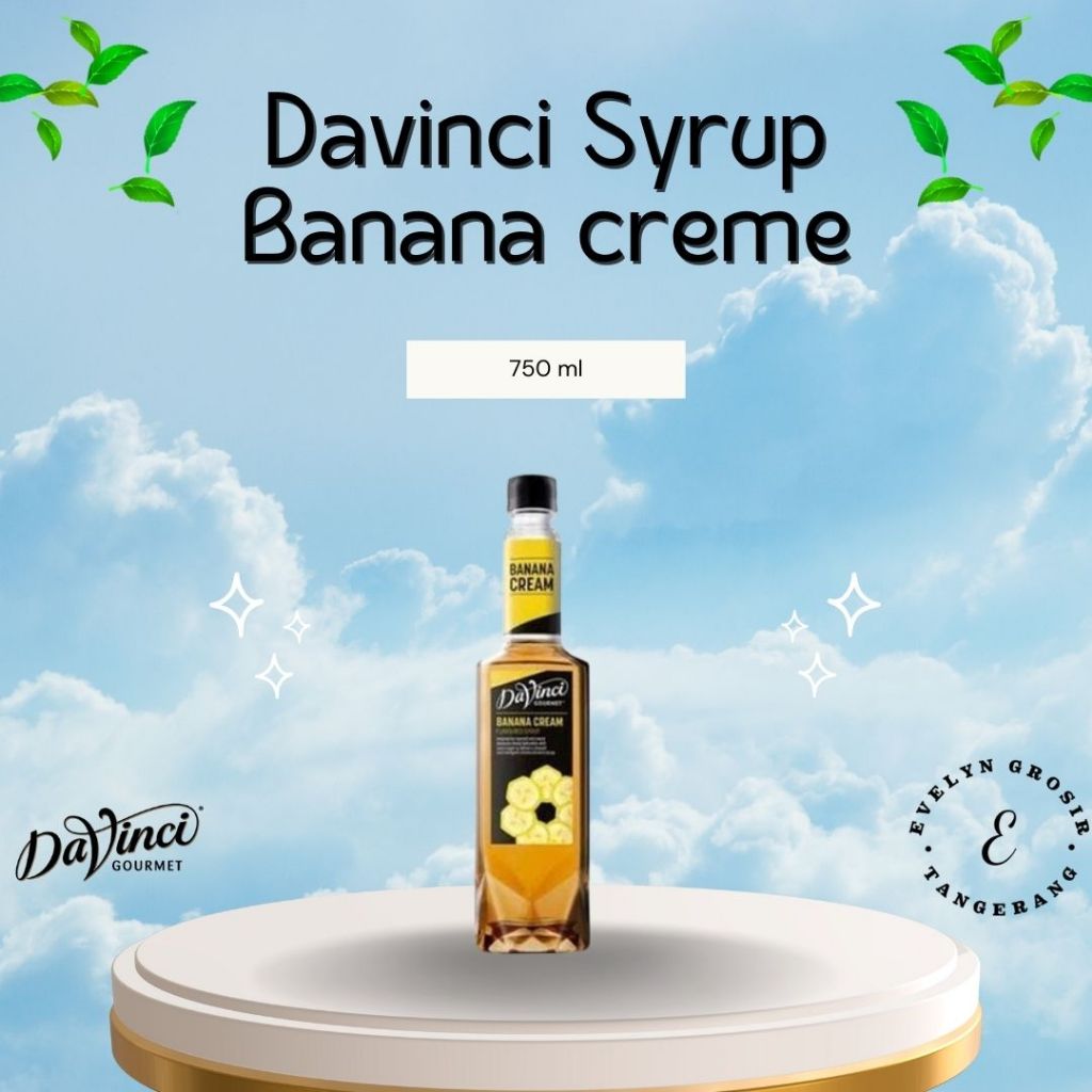 

Davinci Syrup Banana Cream 750 ml - Sirup Rasa Pisang