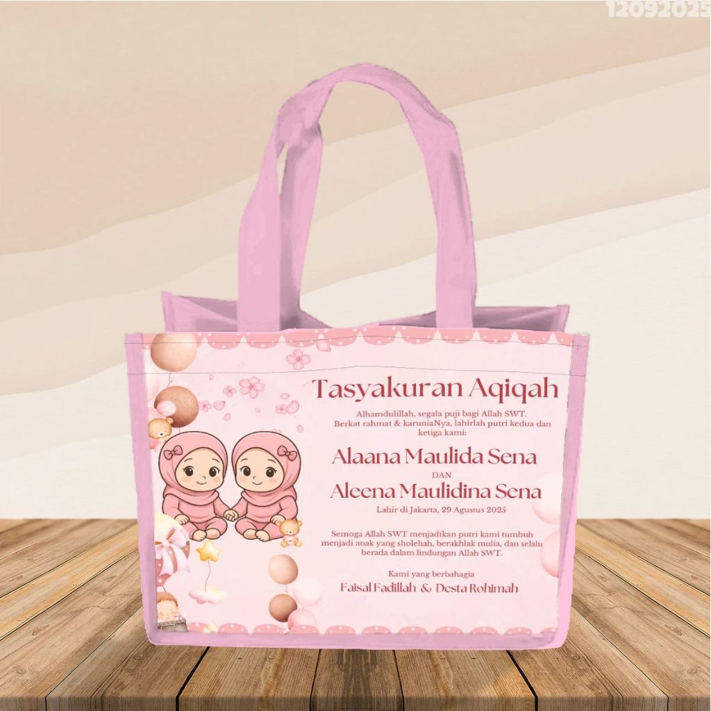 TAS ULTAH CUSTOM TAS GOODIEBAG CUSTOM FOTO NAMA GAMBAR KARAKTER UKURAN BOX KFC DAN NASI KOTAK