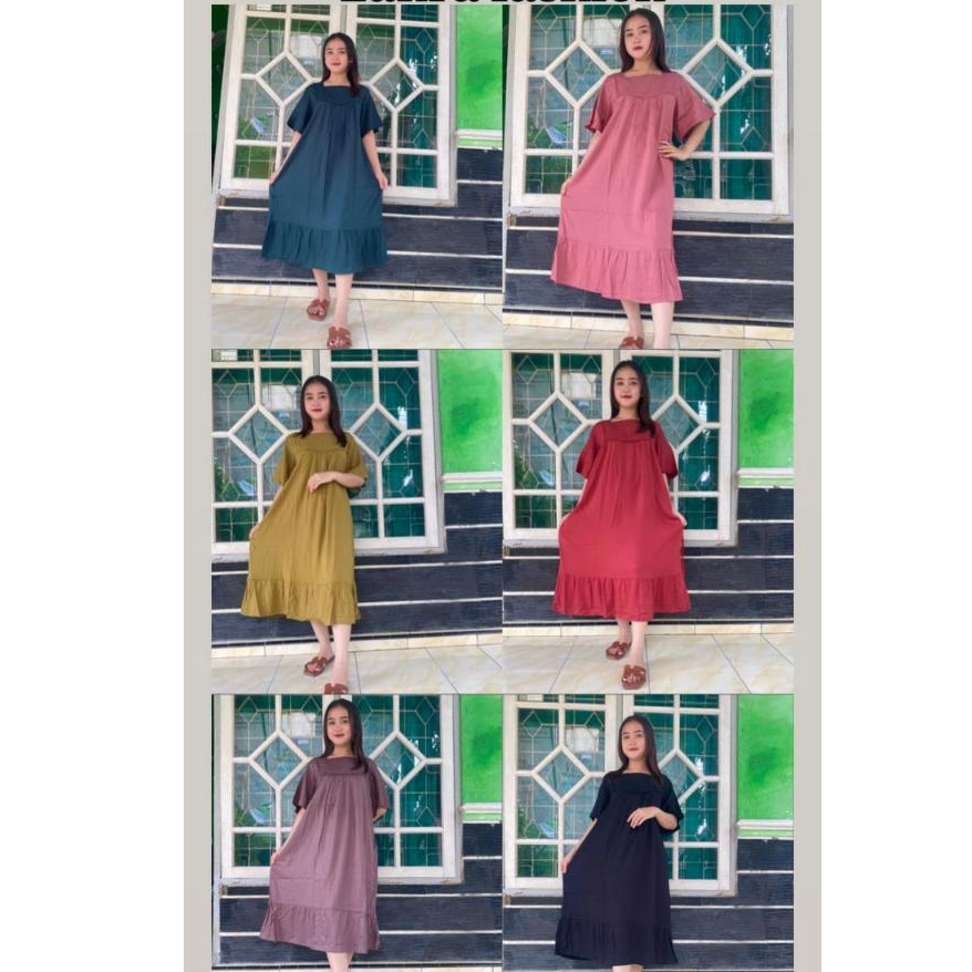 TERBARU DRESS POLOS//DRESS WANITA // DASTER REMPEL POLOS //