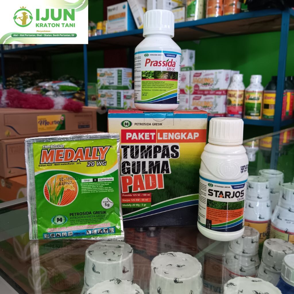 paket lengkap herbisida padi obat rumput padi