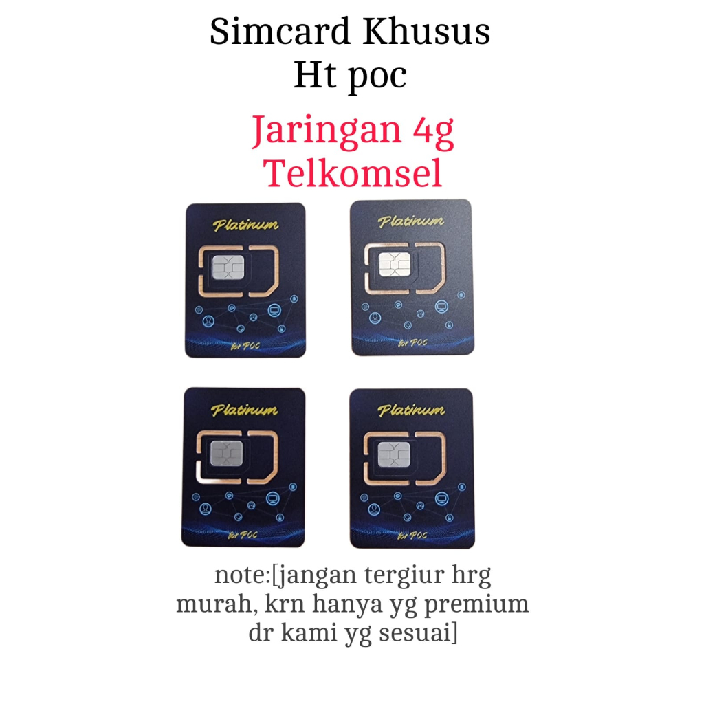 Global IoT Card Pakaian SIMCARD Khusus HT POC Masa Aktif 4G Telkomsel