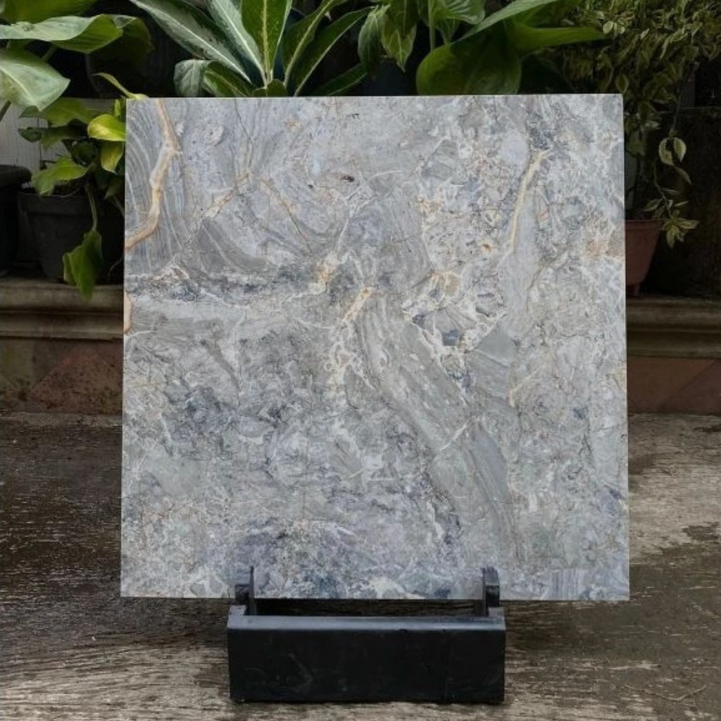 Granite lantai 60x60 Gin dark grey / Garuda tile / Glazed Polished