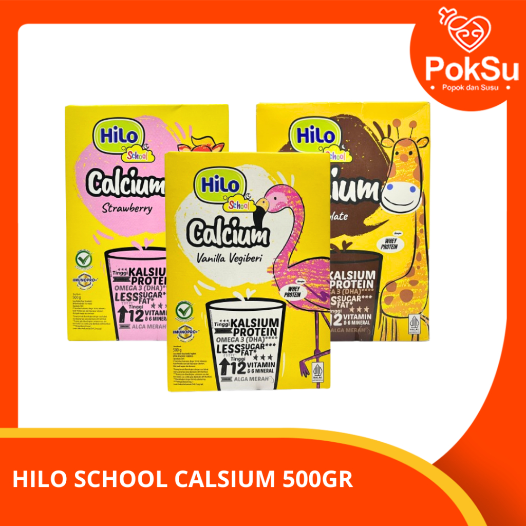 Hilo School Calsium 500gr Susu Penambah Tinggi Badan