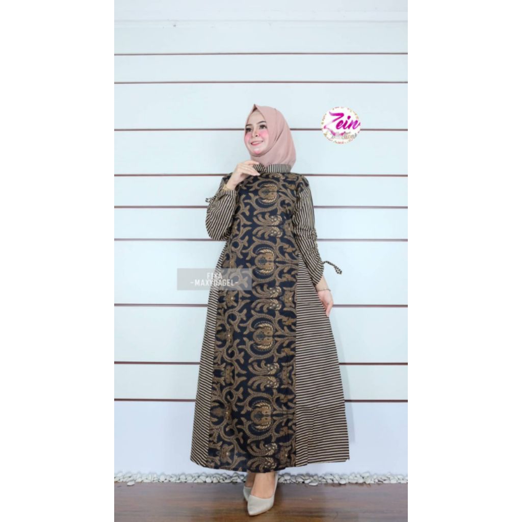 gamis katun batik solo