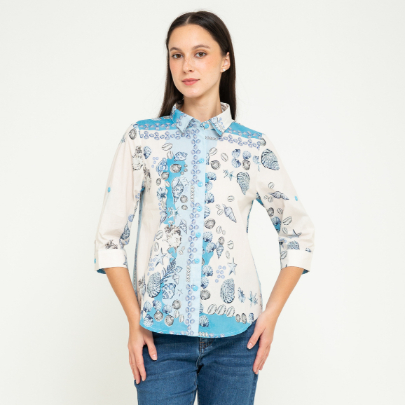 N2 Blouse - Kemeja Atasan Wanita Katun N585