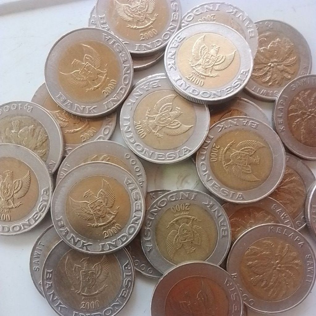 UANG KUNO 1000 KELAPA SAWIT TAHUN 2000