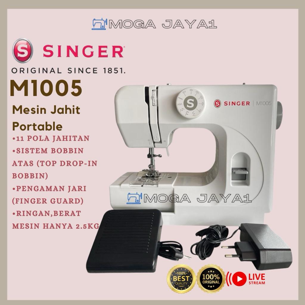 Mesin Jahit Mini Portable Singer M1005