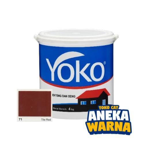 YOKO CAT GENTENG DAN SENG / TILE RED/ 4KG/20KG