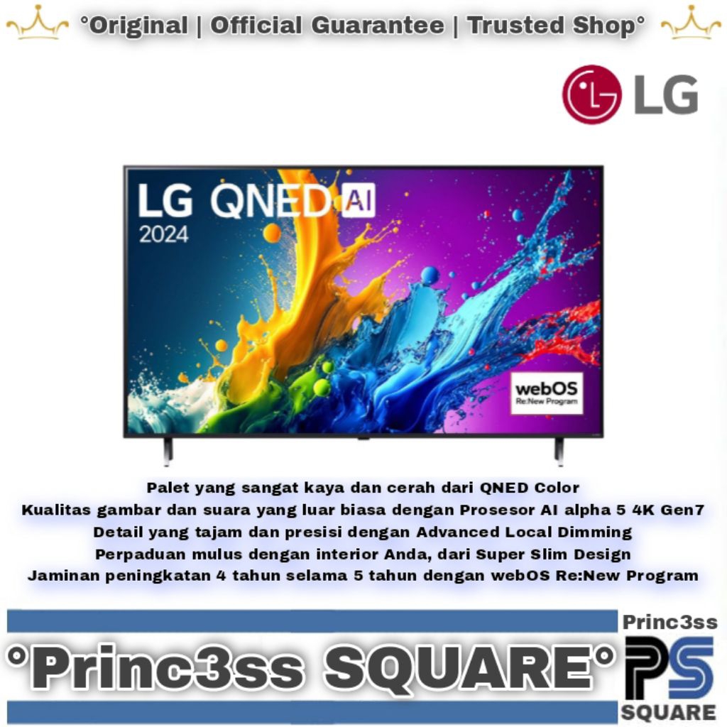LG 50QNED80TSA SMART TV LED QNED 50 INCH 4K UHD HDR 50QNED80