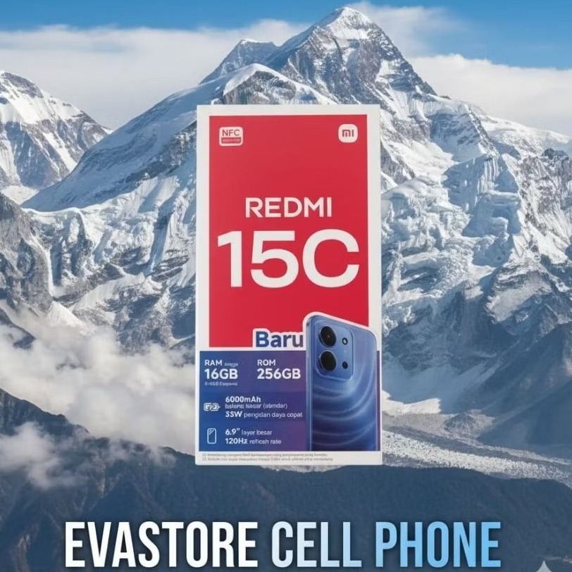 redmi 15C ram 8/256 garansi resmi