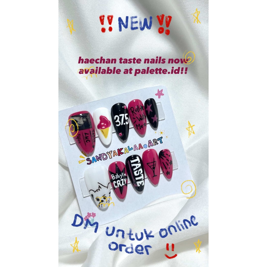NCT HAECHAN TASTE MARK REM NAILS