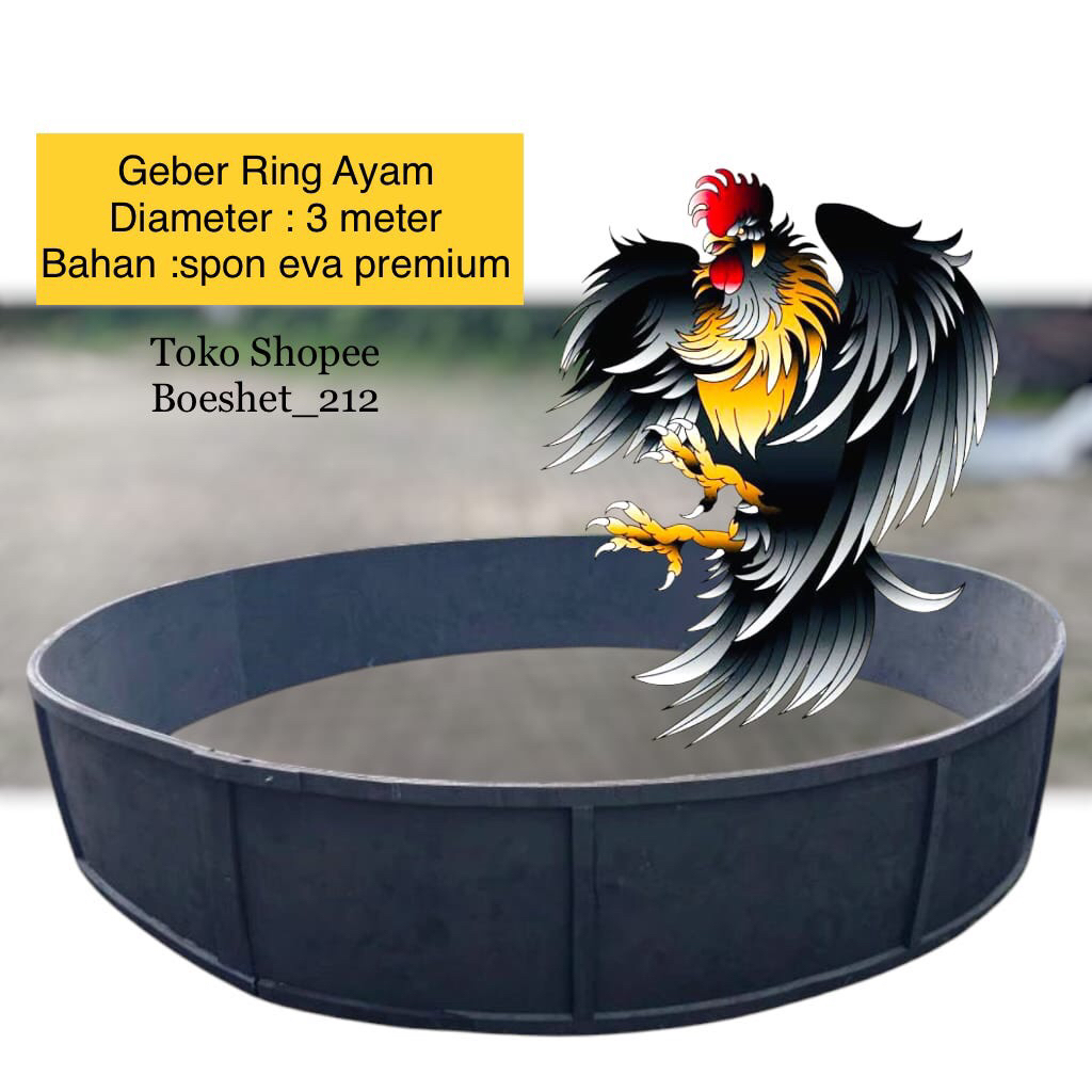 Ring ayam aduan geber ayam diameter 3m kalang ayam karet spon 20 mm termurah
