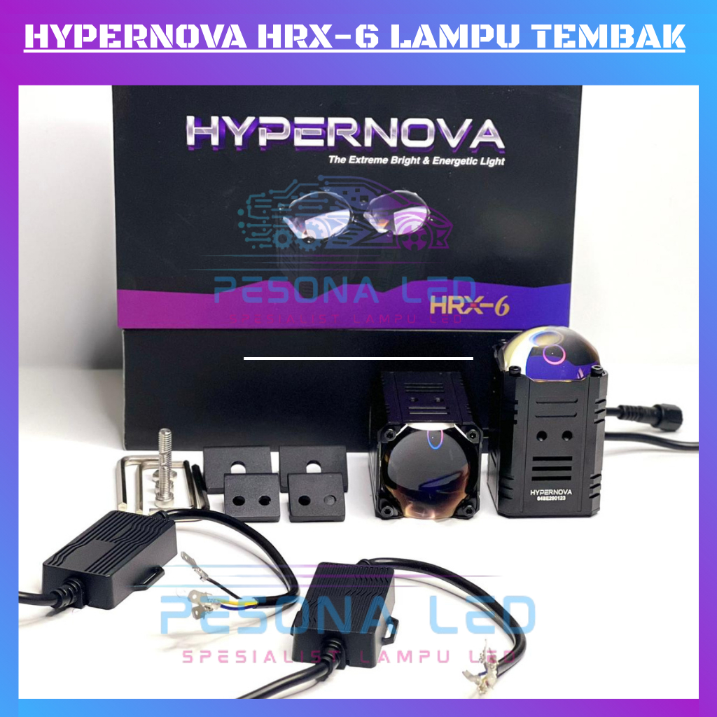 HYPERNOVA - ORIGINAL LAMPU TEMBAK MINI LASER HYPERNOVA HRX6 100 WATT 9-24 VOLT HRX 6