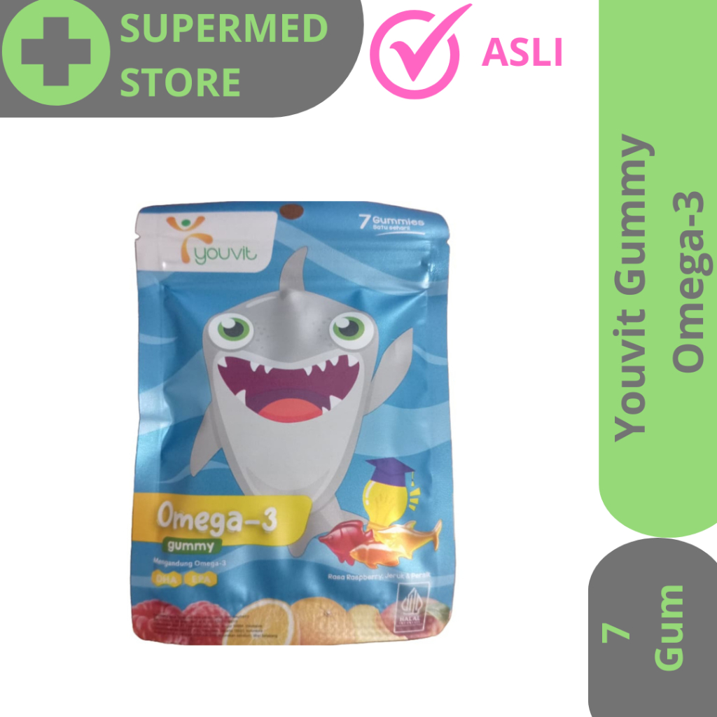 Youvit Gummy Omega-3 / Suplemen Omega 3 / Meningkatkan Kecerdasan Anak