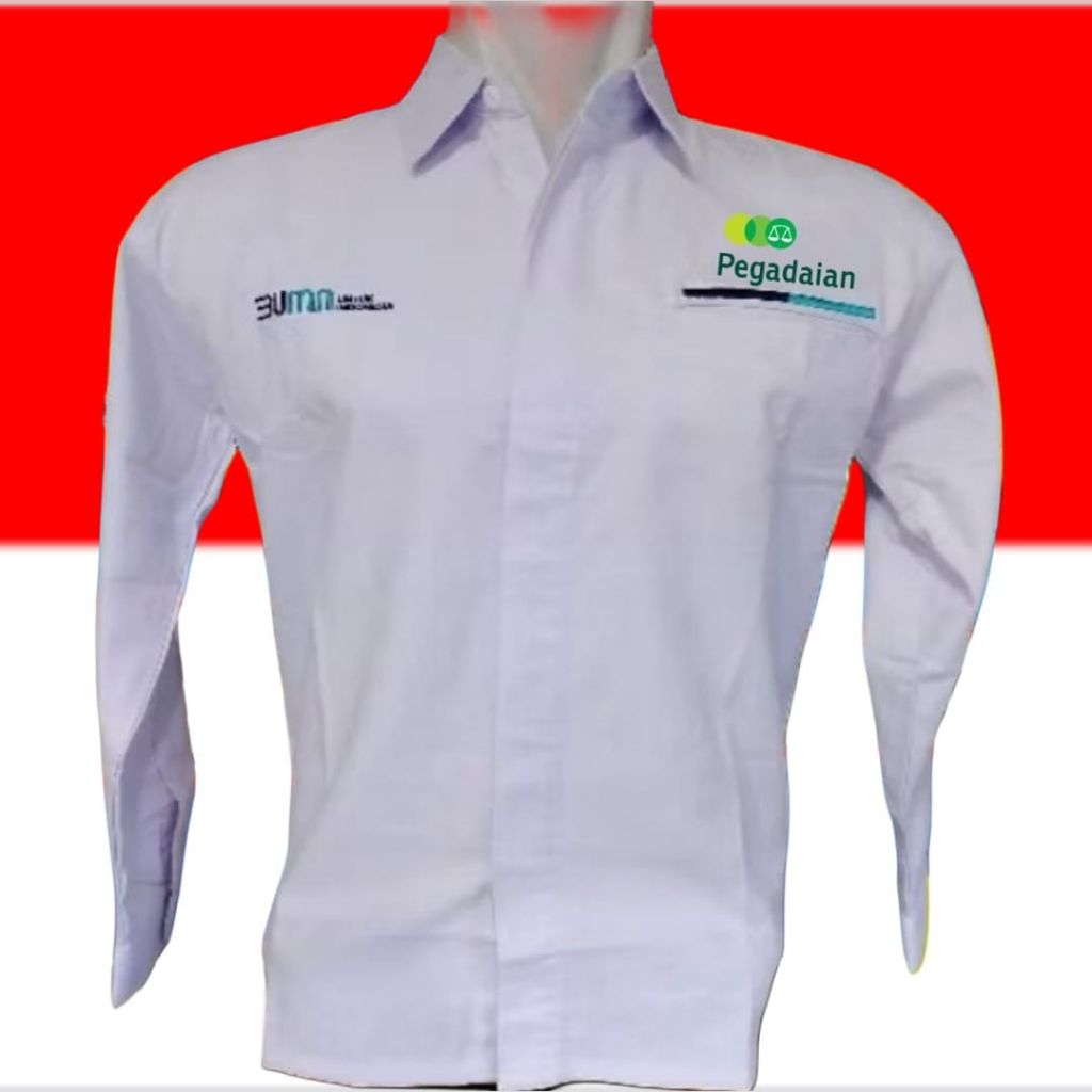 kemeja kantong1 pegadaian kemeja exlusipe pegadaian seragam pegadaian pdh pegadaian kemeja kerja peg