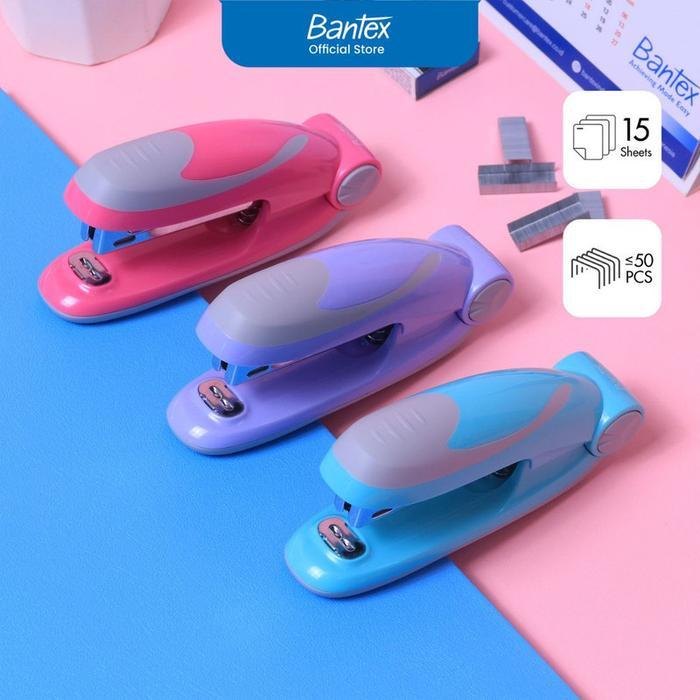 

Bantex Stapler No. 10 / Jepretan Warna Pastel Pegangan Nyaman Muat 15 Lembar BD6710