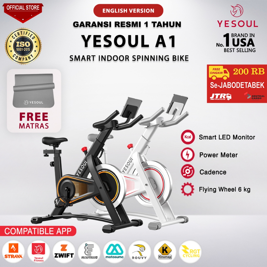 Yesoul Spinning Bike A1 via Kargo