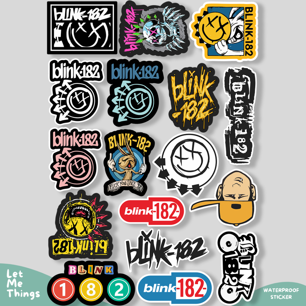

Sticker band BLINK 182 anti air || stiker band metal aesthetic