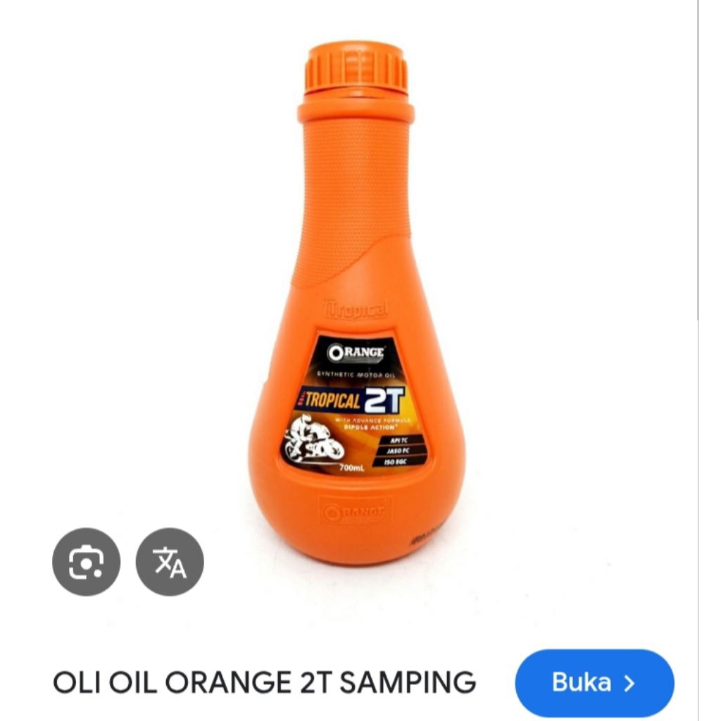 Oli 2T Samping Orange Tropical Harum Wangi Parfum 700ml 700 ml 0,7 L Liter RX King Fiz R Force 1 2 T