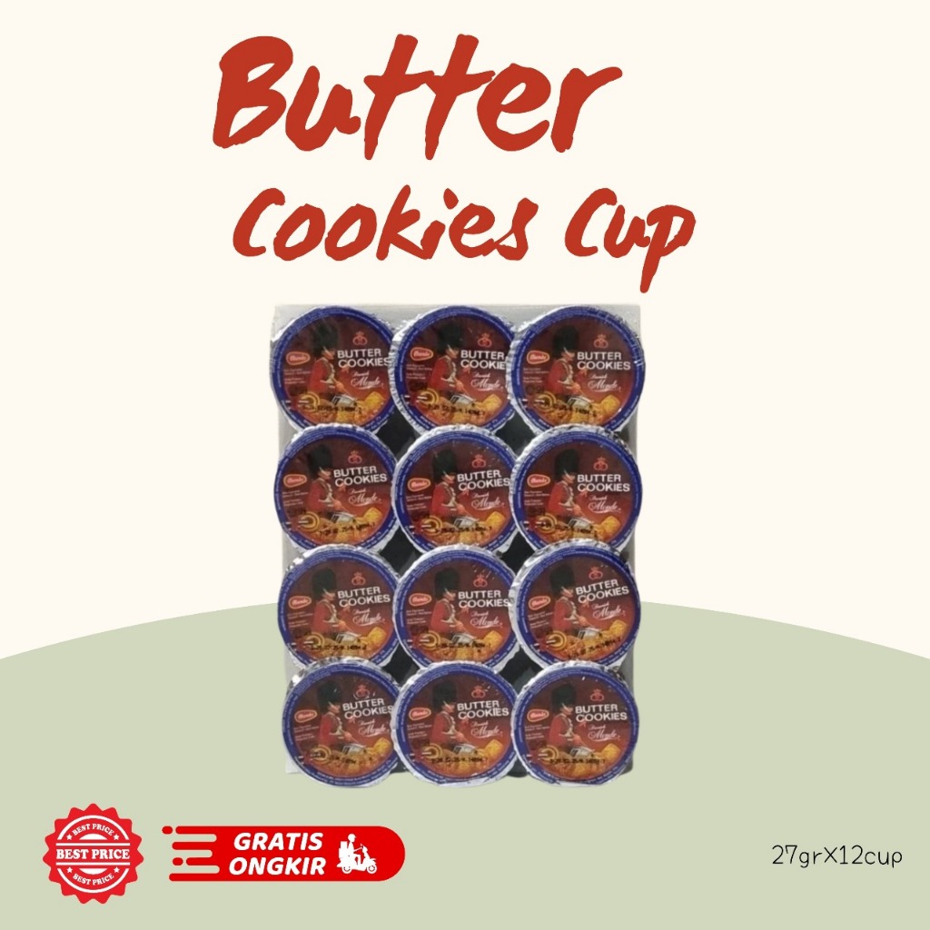 

Monde Butter Cookies Cup 27gr x 12cup