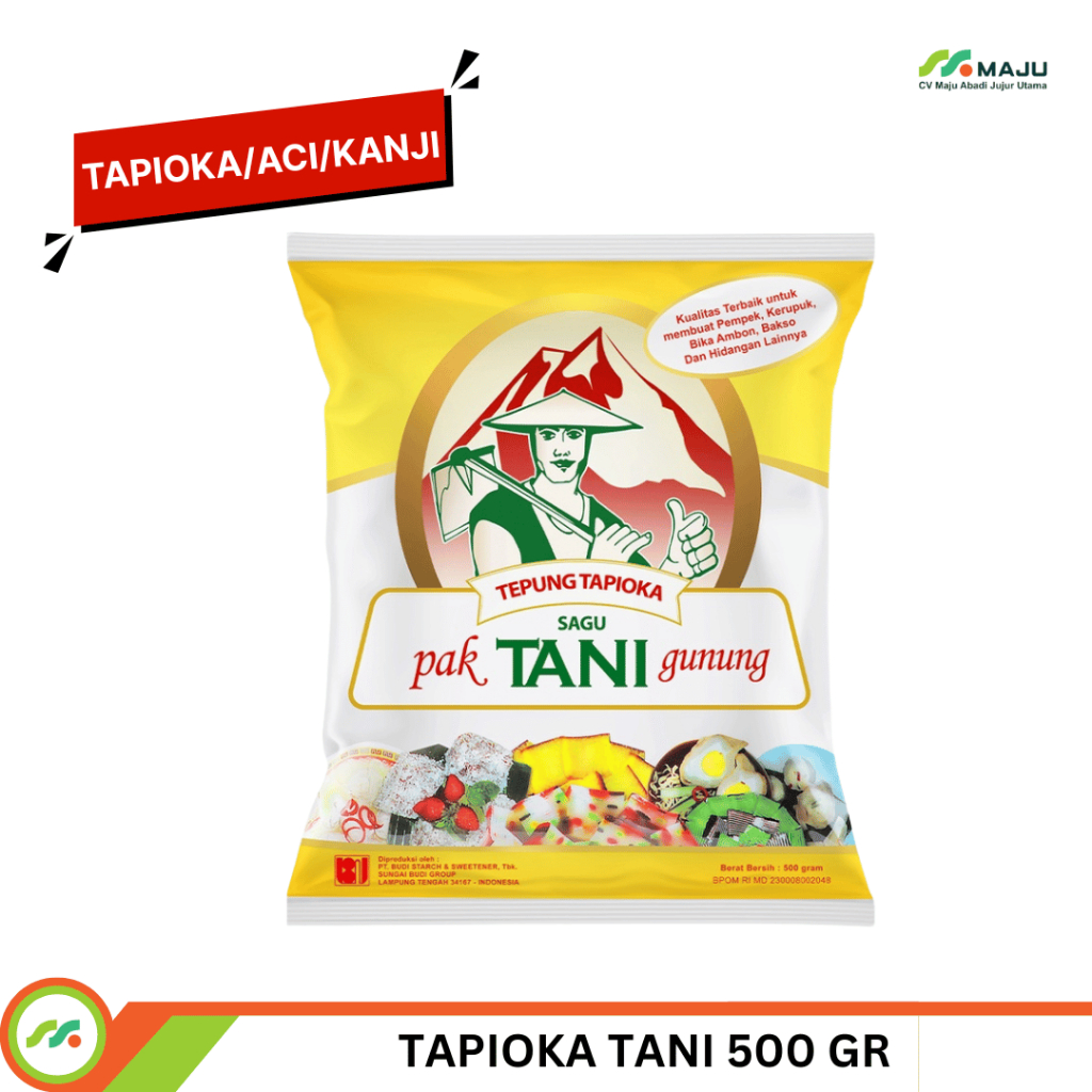 

TAPIOKA TANI GUNUNG 500GR - TEPUNG TAPIOKA / ACI / KANJI