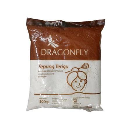 

Tepung Terigu Dragonfly 500gr / Tepung Dragon Fly 500gr